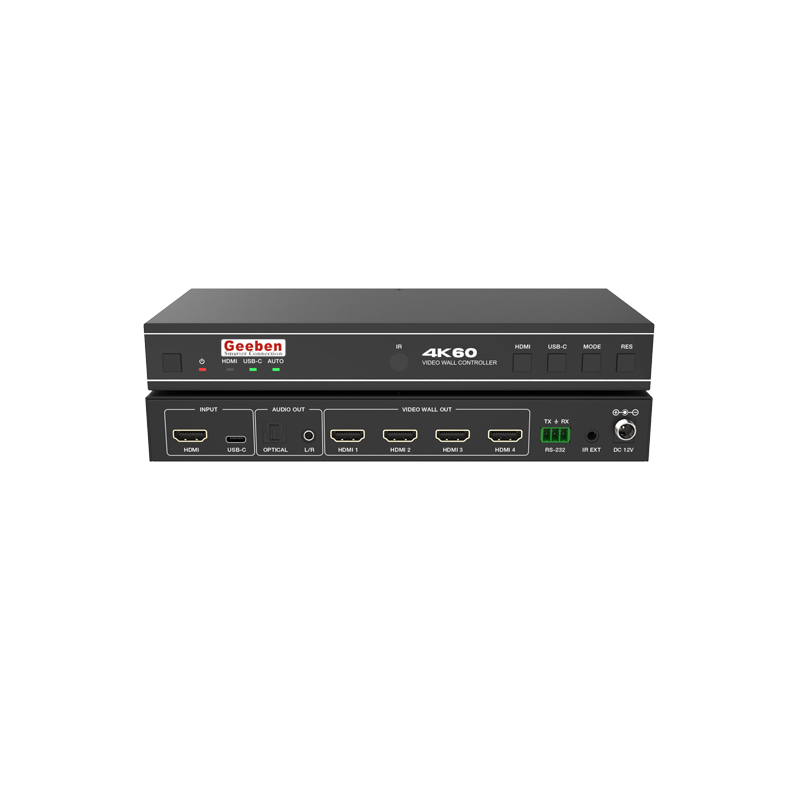 视频墙控制器 4K60 1×4
